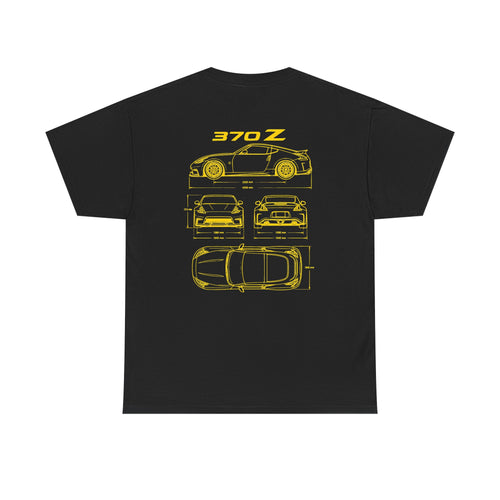 370Z Blueprint T-Shirt - Yellow
