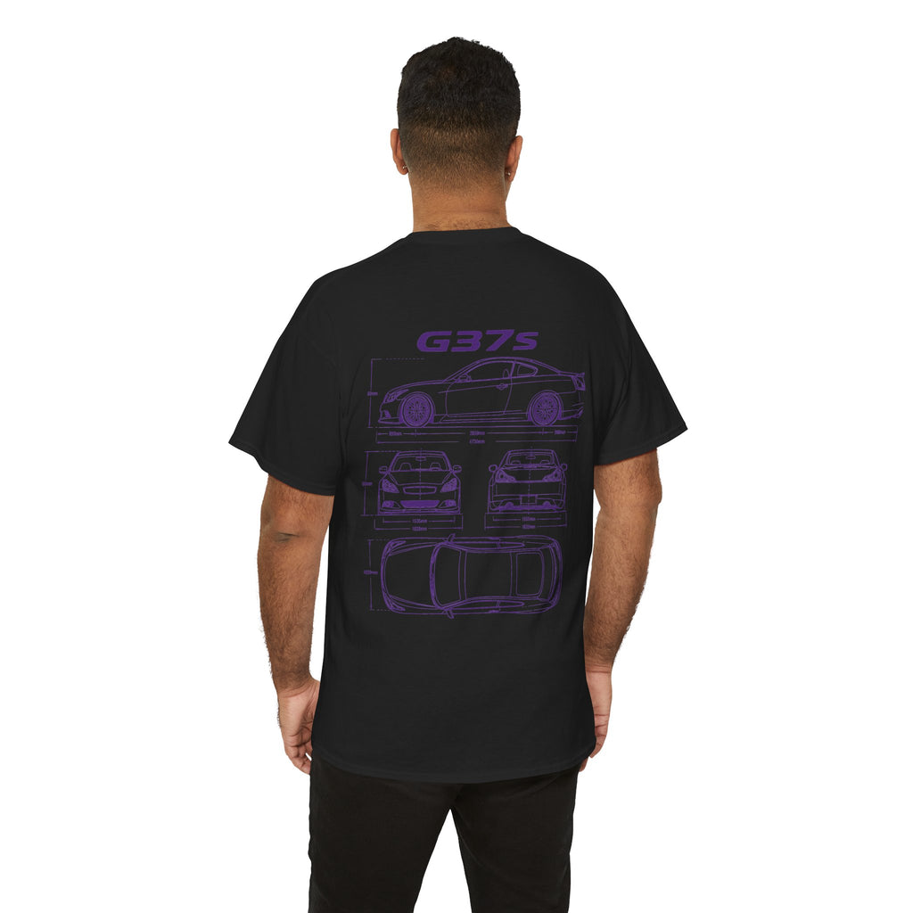 G37s Blueprint Car T-shirt - Purple