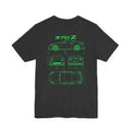 370Z Blueprint T-Shirt — 370Z Drift Car Enthusiast Tee