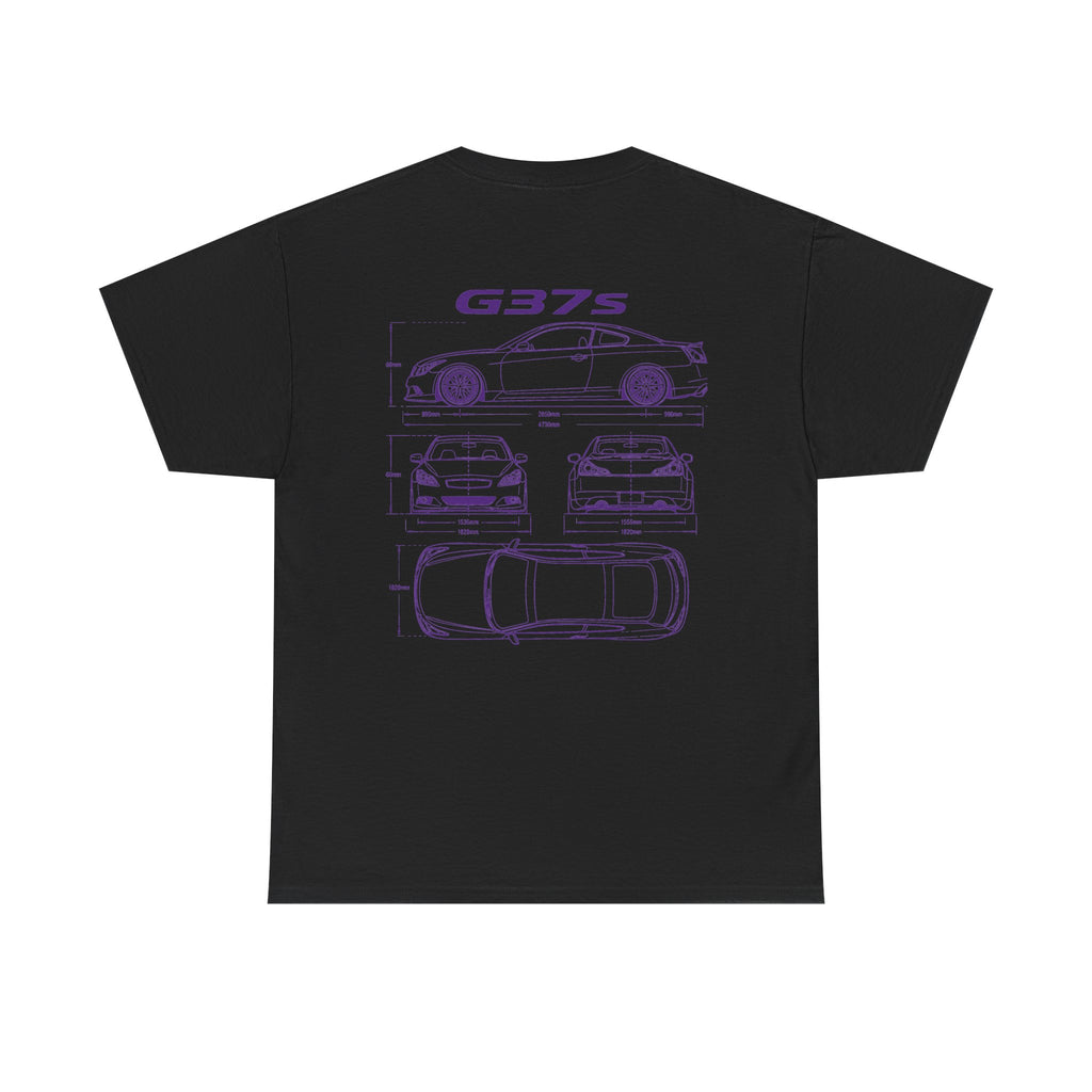 G37s Blueprint Car T-shirt - Purple