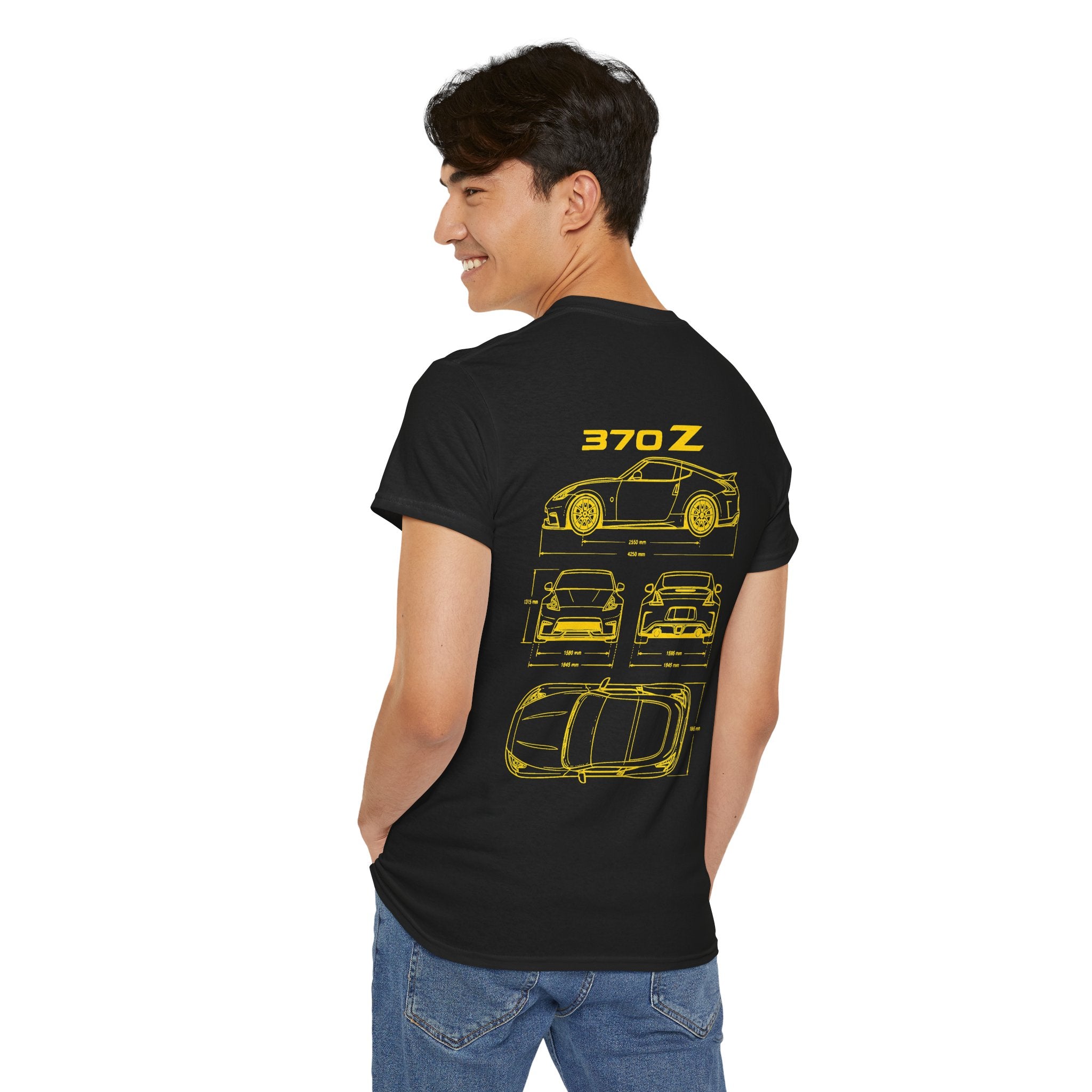 370Z Blueprint T-Shirt - Yellow